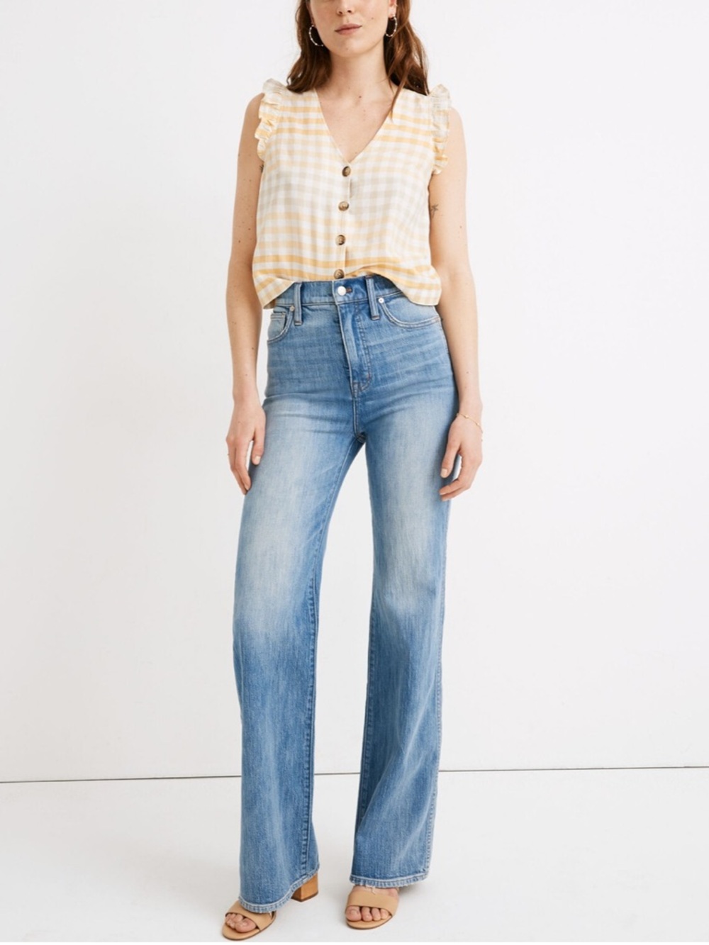 Madewell 11" High-Rise Flare Jeans in Arbordale Wash Size 29